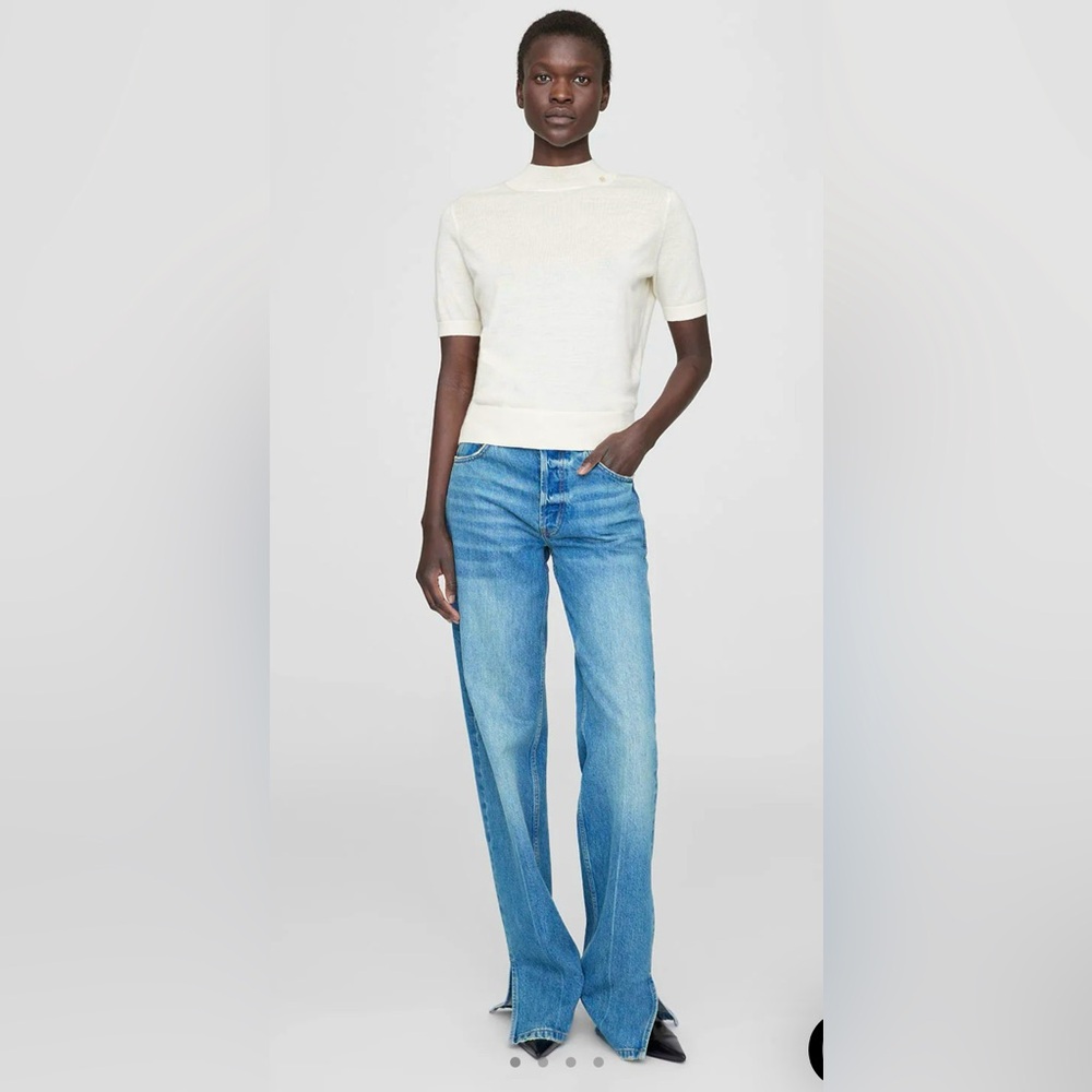 Anine Bing Roy Jean Nordic Blue - 26 NWT